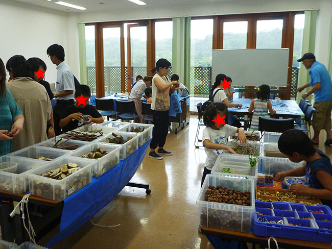 間伐材や廃材を使用した木工工作教室 里山おっさん木工教室